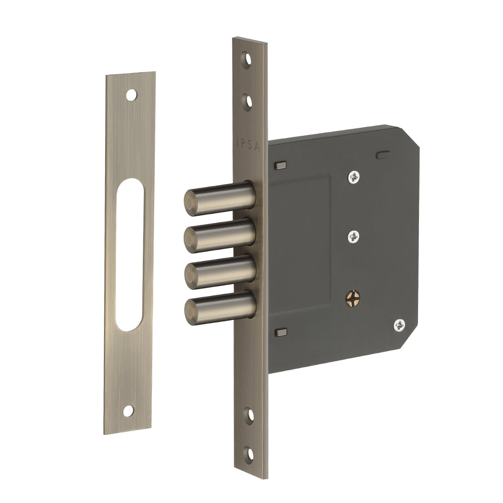 IPSA ML 20 Cross Key 4 Bolt Deadlock Antique Made by Steel Pack of 1
